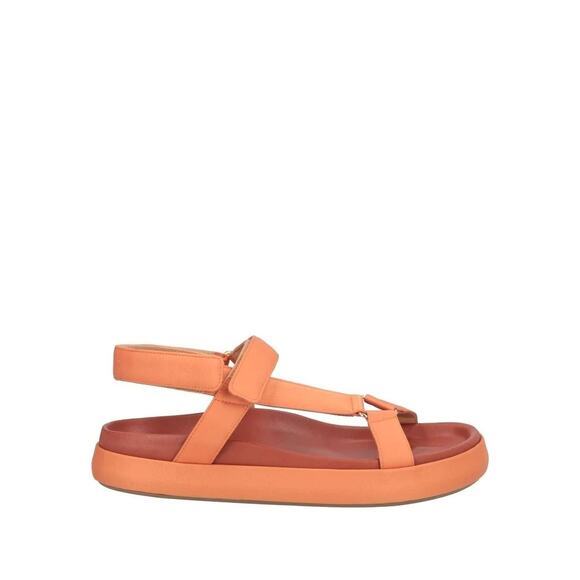 Ulla Johnson Women’s Astra Sport Satin Sandal Round Toe Orange Size 37 NWOT - Picture 5 of 12
